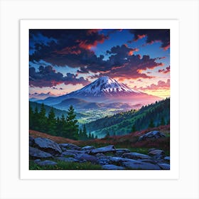 Mt Fuji Art Print