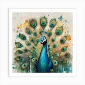 Peacock Art Print