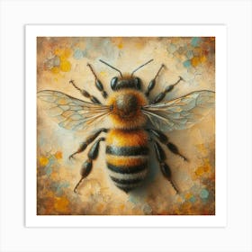 Bee painting 4 Art Print