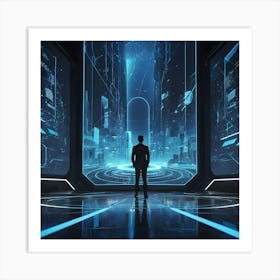 Futuristic Space Art Print