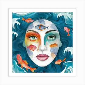 Mermaid 6 Art Print