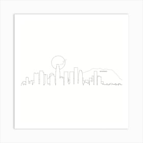 Los Angeles Skyline Art Print