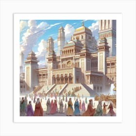 Egyptian City Art Print