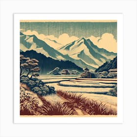 Japanese Landscape Art Print