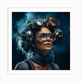 Steampunk Woman 3 Art Print