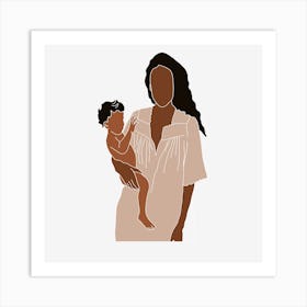 Mother And Child 5 Art Print