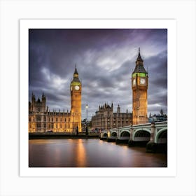 Big Ben At Dusk 2 Art Print