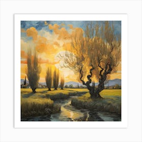 Setting Sun Art Print