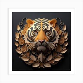 Tiger Head Art Print