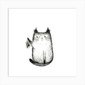 Cat and mouse Art Print