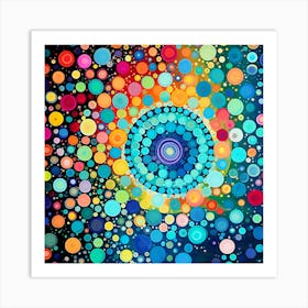 Abstract Circles 1 Art Print