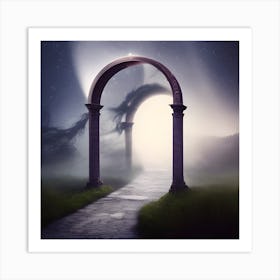 Black Veil Archway Art Print