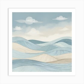 Seascape Canvas Print Art Print