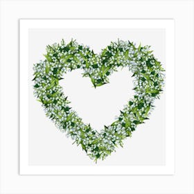 Green Love Art Print