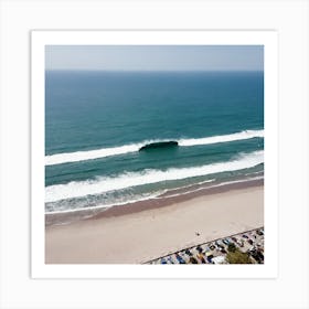 Aerial View Of A Beach 28 Art Print