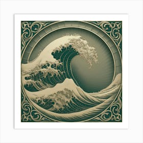 Great Wave Off Kanagawa 3 Art Print