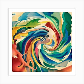 Colorful Swirl Art Print