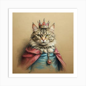 King Cat 12 Art Print