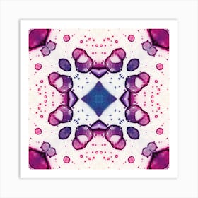 Violet Star Abstraction 1 Art Print