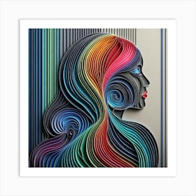 A female subject 5 Art Print