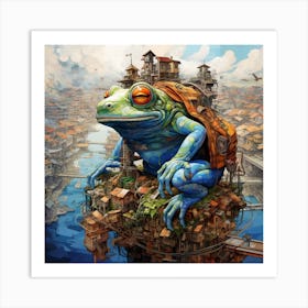 Frog City Art Print