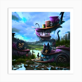 Post Apocalyptic Fairy Tale Land (Darker) Art Print