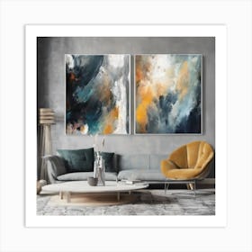 Oil Painting Abstract Art Print 1 Art Print