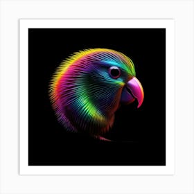 Colorful Parrot 7 Art Print