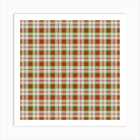 Plaid Fabric 112 Art Print