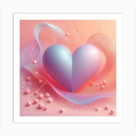 Abstract Heart Art Print