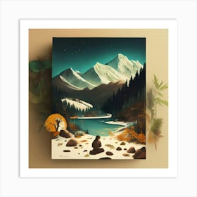 Landscape Painting Art Print