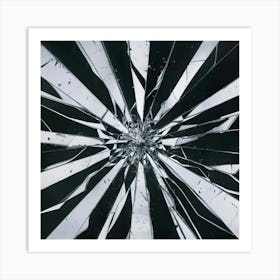 Black and White Abstract Art 196 Art Print