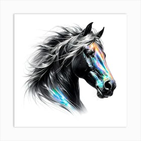 Creative Horse Visual 12 Art Print