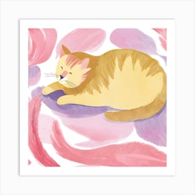 Cat Painting 5 Art Print