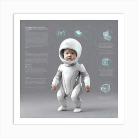 Baby In Space Suit Art Print