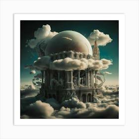 'The Castle In The Clouds' Art Print