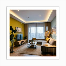A Photo Of A Furnished Apartment 1 Art Print