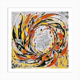 Abstract By Person Art Print