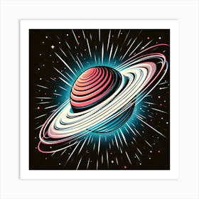 Saturn 7 Art Print