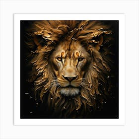 Lion Head 3 Art Print