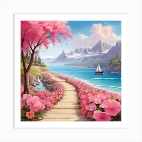 Path To The Sea 7 Art Print