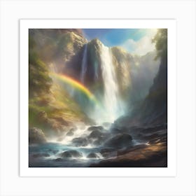 Rainbow Waterfall 1 Art Print