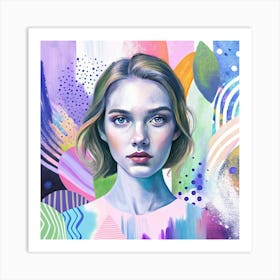 Portrait Of A Girl 3 Art Print