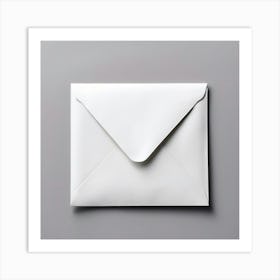 Mock Up Blank Envelope Plain Paper Customizable Template Unprinted Clean White Simple Mi (1) 2 Art Print