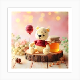 Amigurumi, Winnie the Pooh 1 Art Print