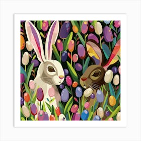 Easter Bunnies 5 Art Print