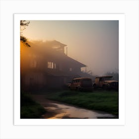 Foggy Morning Art Print