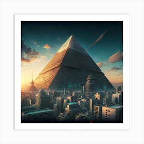 Pyramid City Art Print