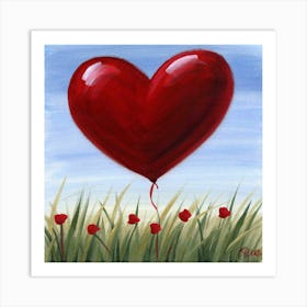 Heart Balloon Art Print