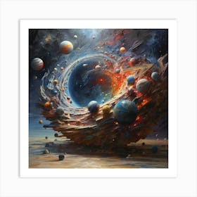 Galaxy Of Planets Art Print